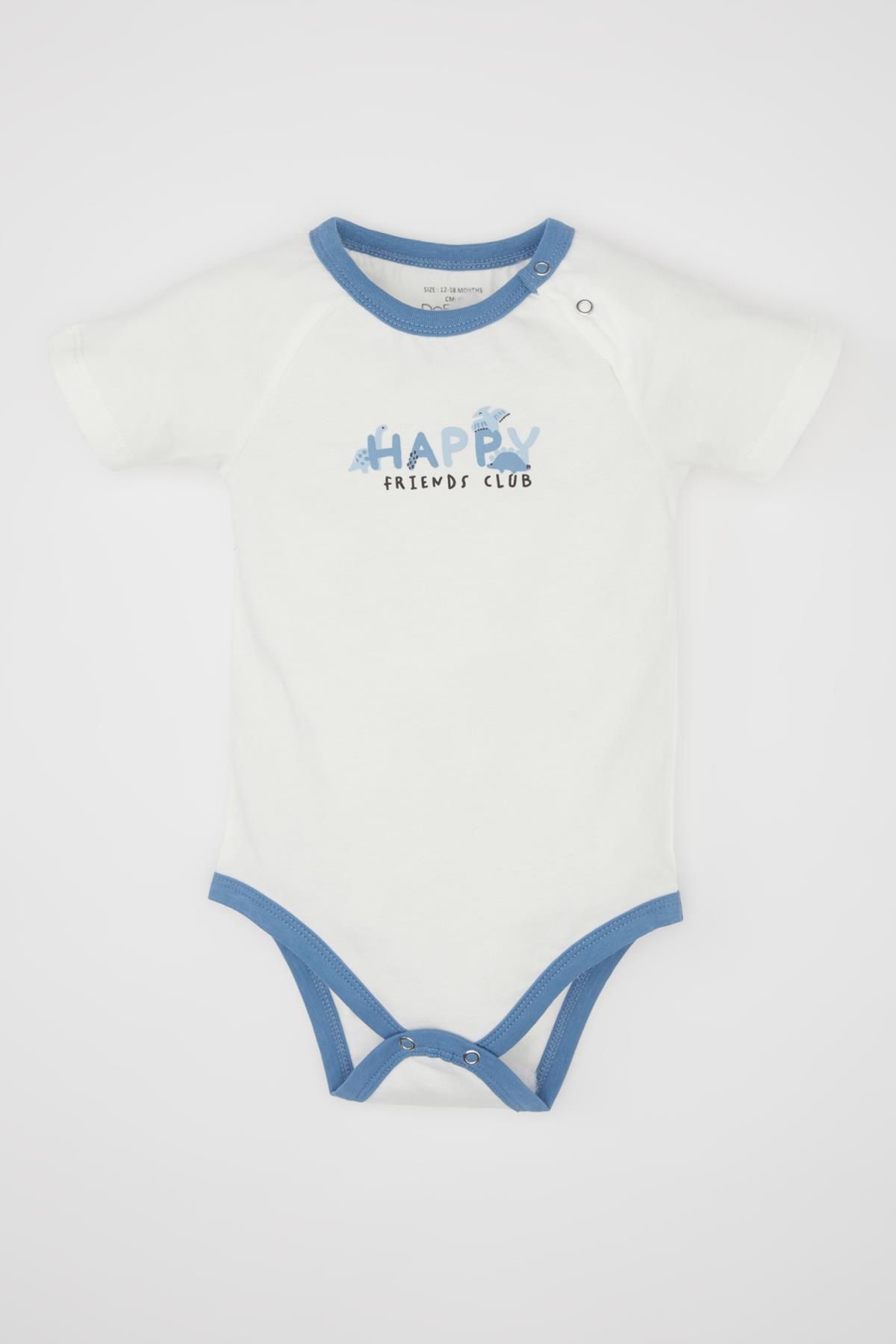 بادی نوزاد زیردکمه دار پسرانه برند دفاکتو